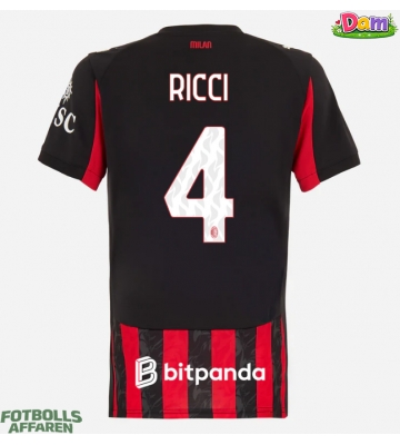 AC Milan Samuele Ricci #4 Hemmatröja Kvinnor 2025-26 Kortärmad